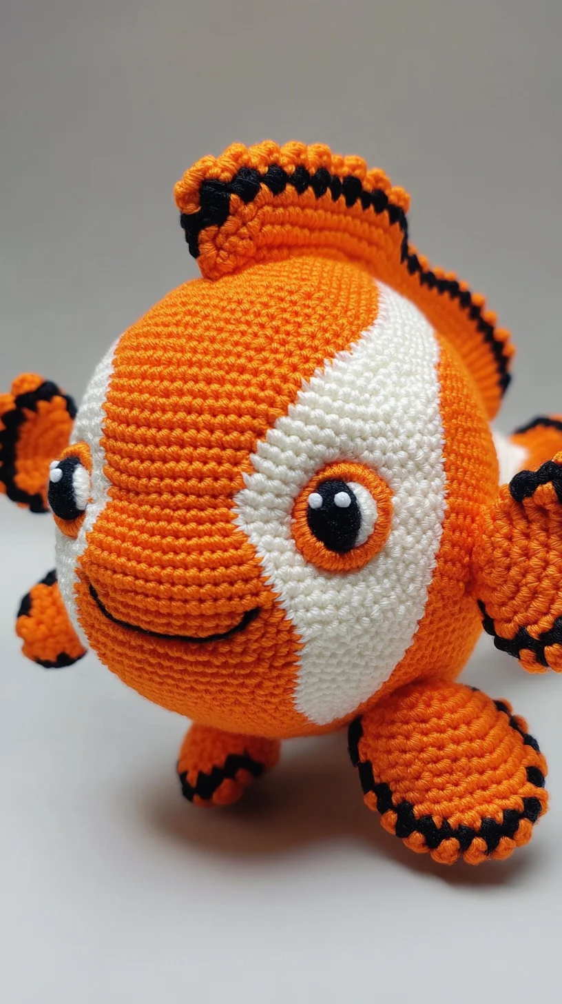 Dive into Crochet: Adorable Amigurumi Clownfish for All Skill Levels