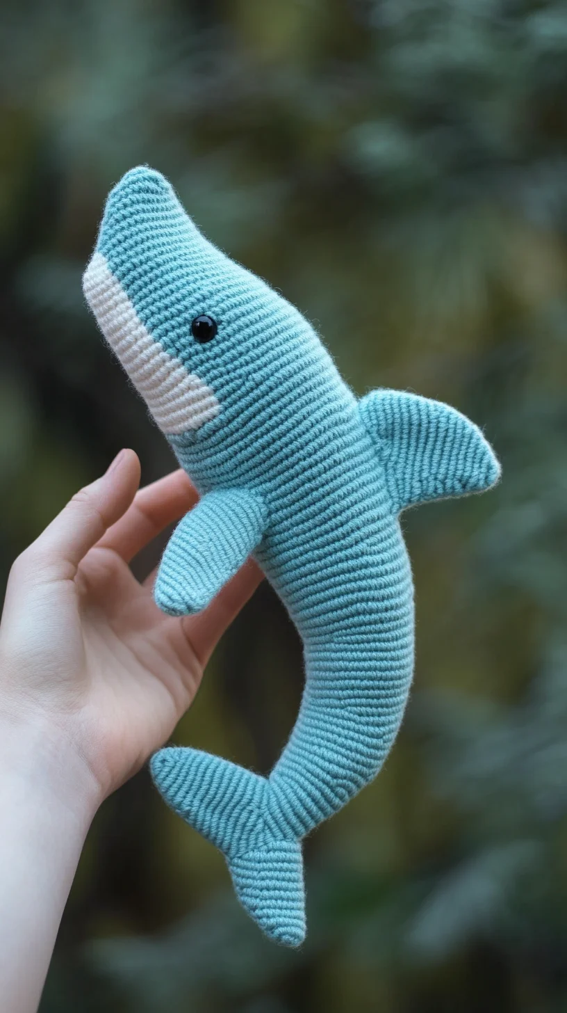 Dive into Cuteness: Adorable Knitted Whale Toy for All Ages