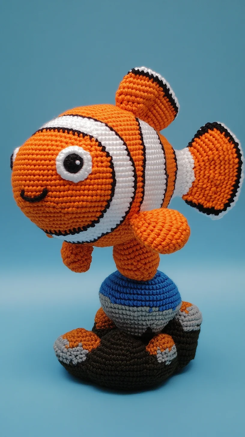 Dive into Whimsy: Adorable Crochet Clownfish for Your Home Decor