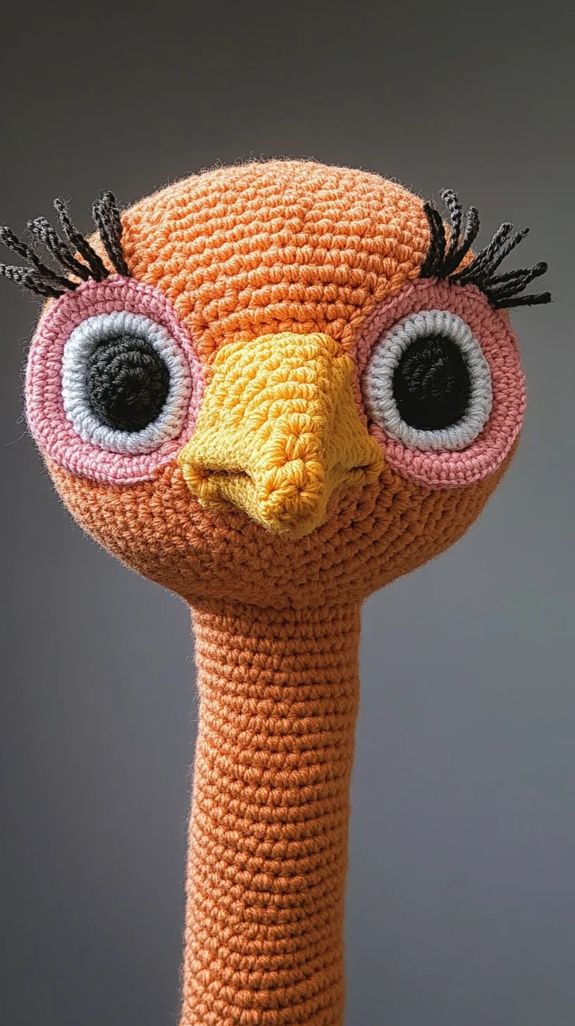 Embrace Quirkiness with This Adorable Crochet Ostrich Creation!