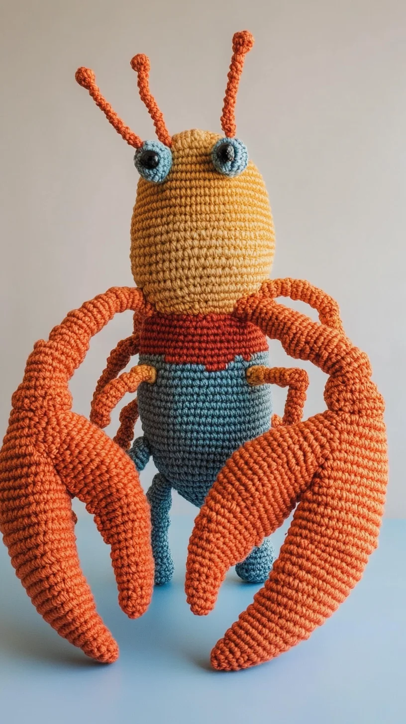 Embrace Whimsy: Crochet Your Own Colorful Lobster Buddy