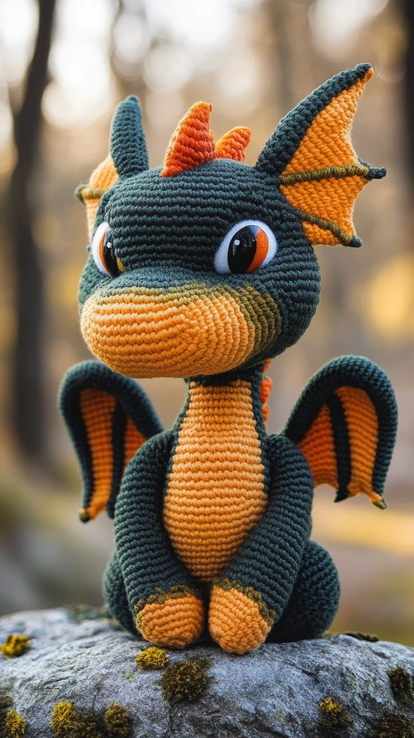 Enchanting Crochet Dragon: A Whimsical Companion for Every Fantasy Lover