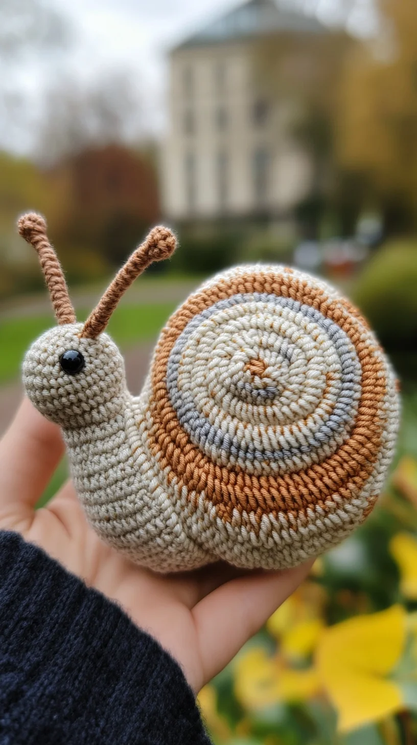 Get Whimsical with Crocheted Snail Décor: The Perfect Table Topper!
