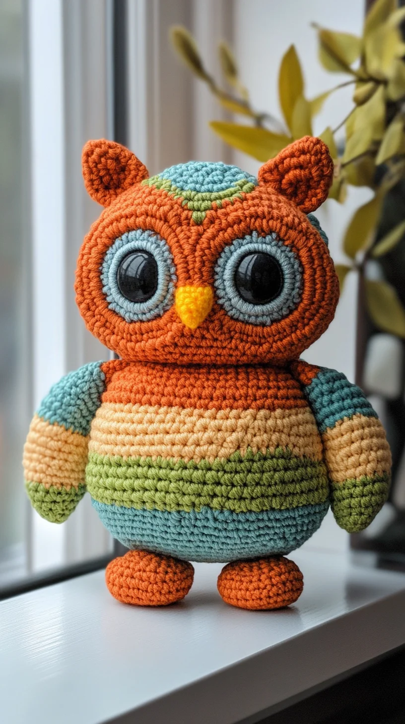 Irresistibly Adorable: Crochet Owl Plush Toy for All Ages