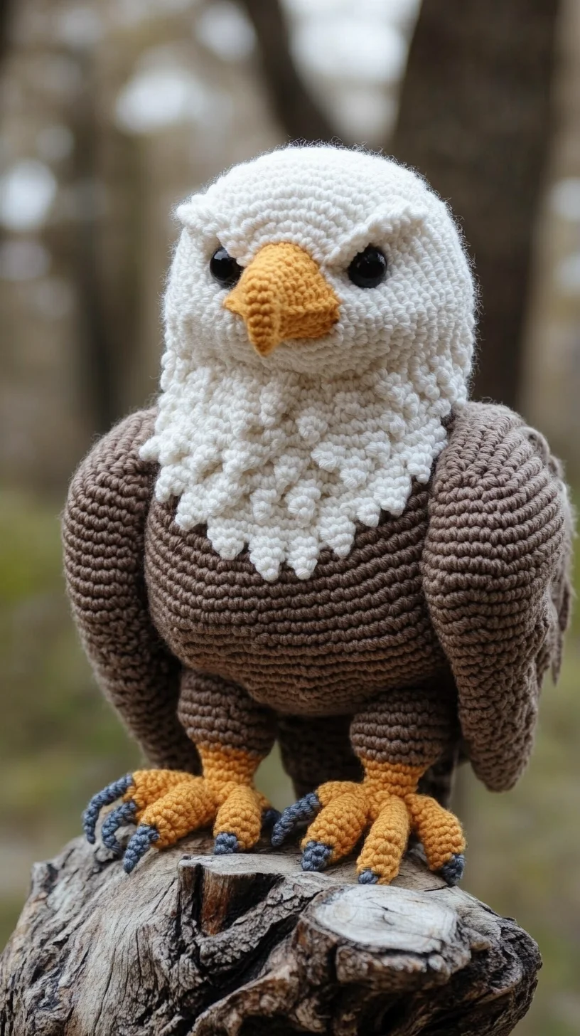 Majestic Crochet Eagle: A Stunning Statement Piece for Your Home Décor