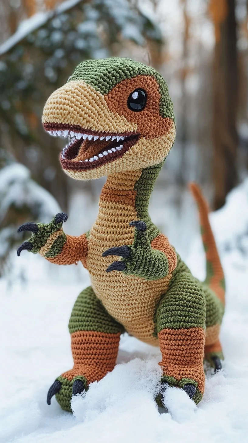 Roaring into Cozy Crafts: Create Your Own Adorable Crochet Dinosaur