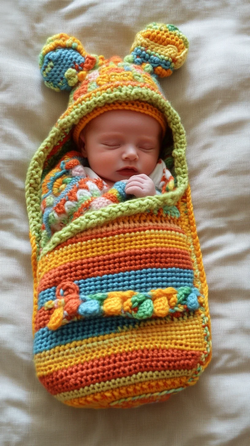 Snuggle in Style: Adorable Crochet Baby Cocoon for Cozy Comfort