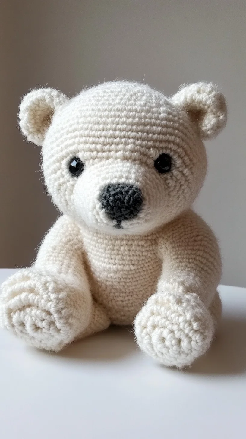 Snuggle Up with Adorable Crochet Polar Bear: A Cozy Crafting Delight!