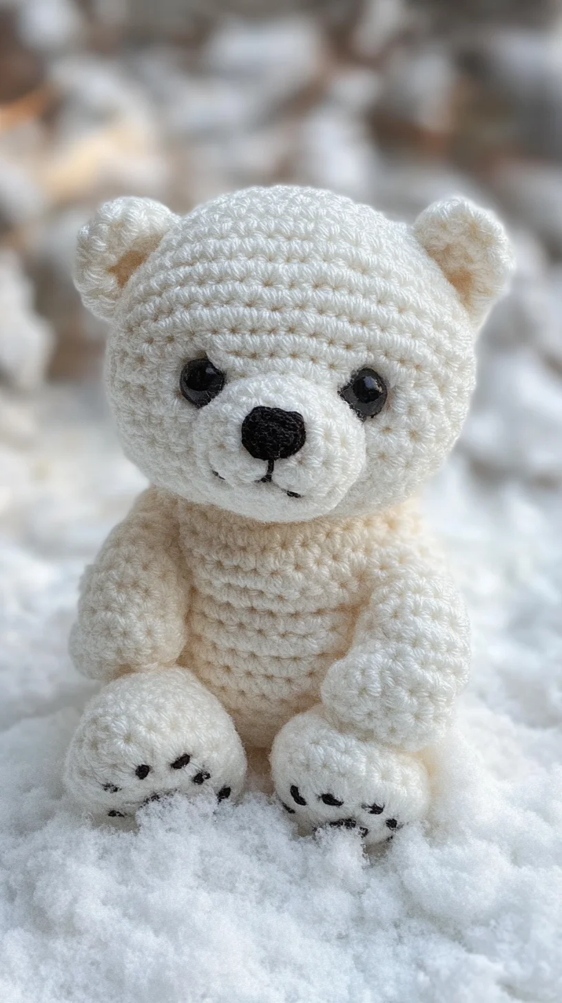 Snuggle Up with This Adorable Crochet Polar Bear Creation