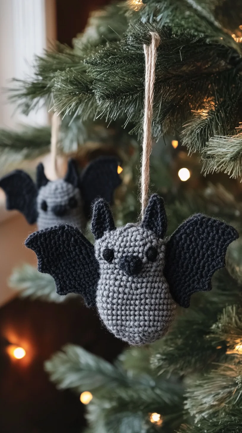 Spook-tacular Crochet Bat Ornaments to Elevate Your Halloween Decor!