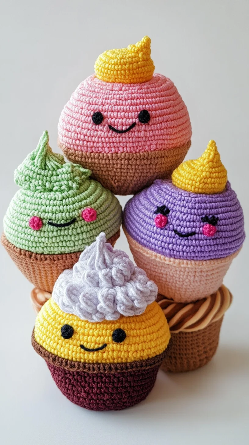 Sweet and Whimsical Crochet Cupcake Décor to Brighten Any Space