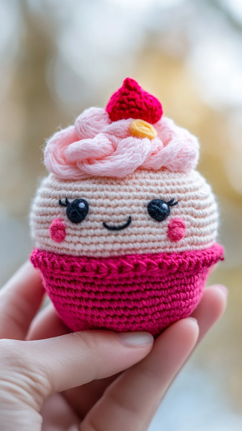 Sweet Crochet Cupcake: Whimsical Decor with a Personal Touch