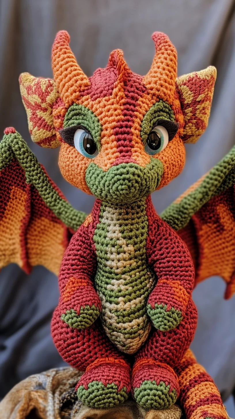 Unleash Your Creativity with This Adorable Crochet Dragon Amigurumi