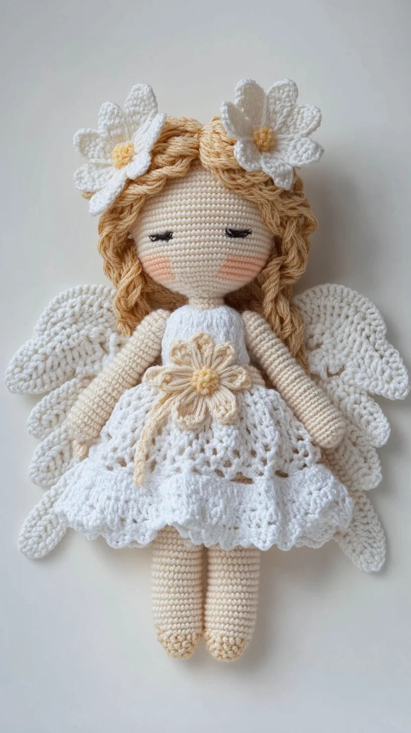 Whimsical Crochet Angel Doll: A Charming Handmade Treasure