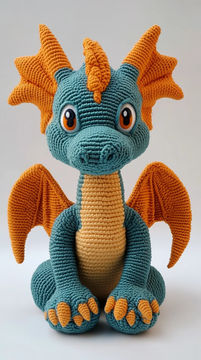Whimsical Crochet Dragon: Perfect Playful Touch for All Ages