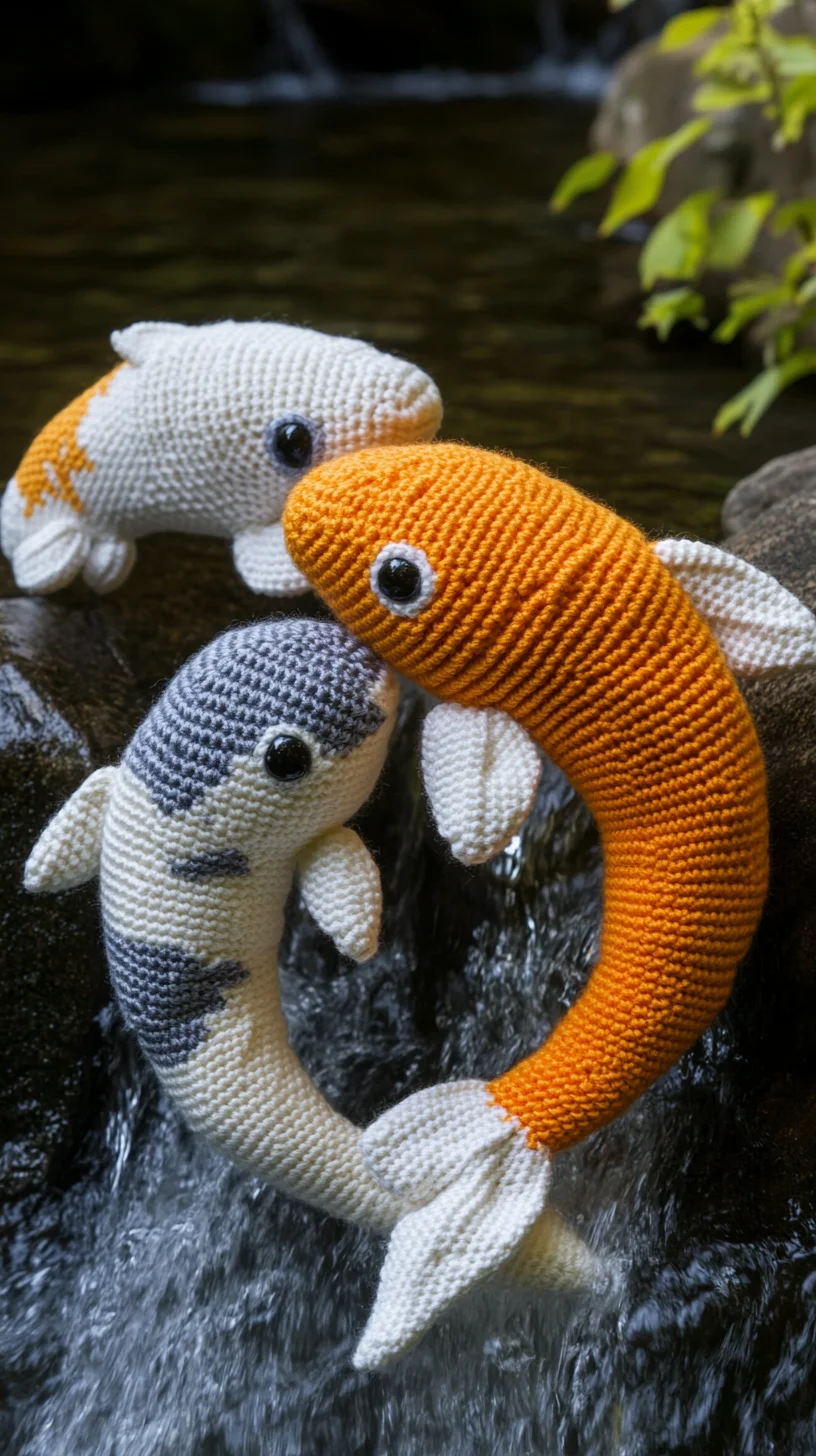 Whimsical Crochet Koi Fish: A Splash of Playful Decor for Any Space!