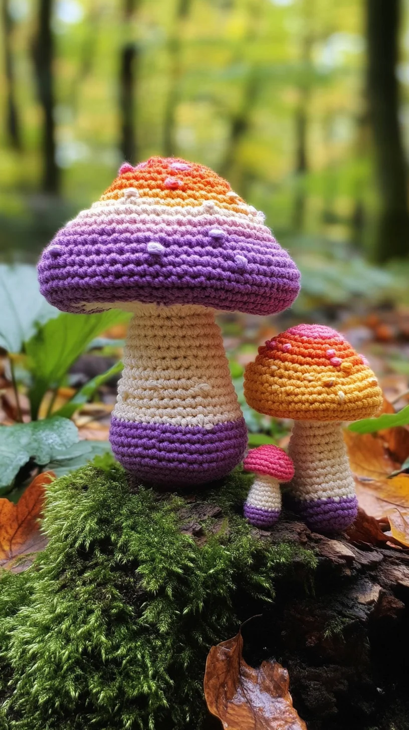 Whimsical Crochet Mushrooms: A Charming Touch for Any Space