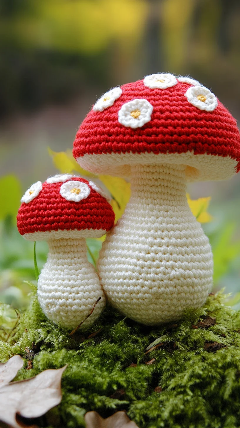 Whimsical Crochet Mushrooms: Nature’s Cute Companions!
