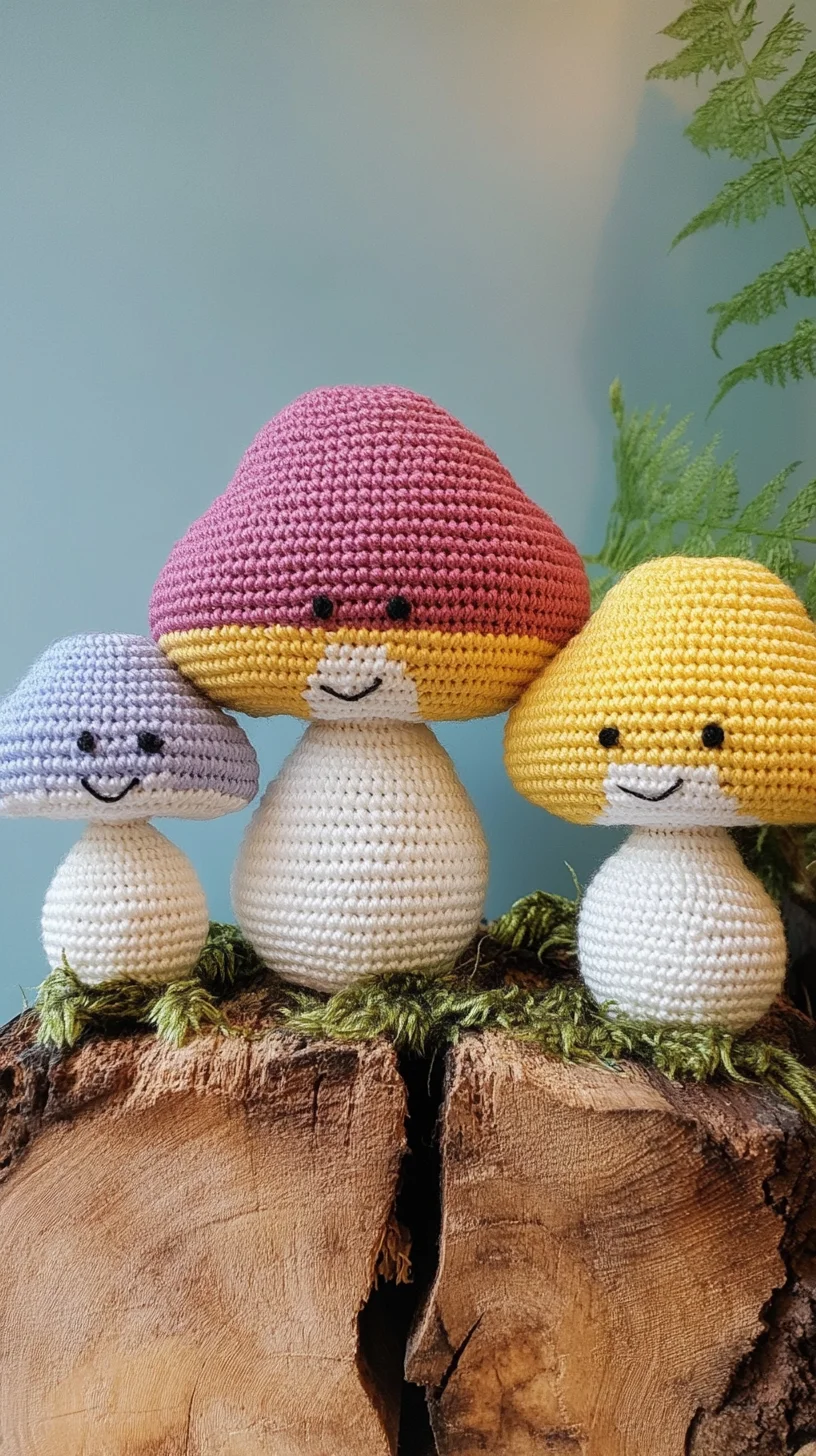 Whimsical Crochet Mushrooms: The Perfect Adorable Décor for Any Space