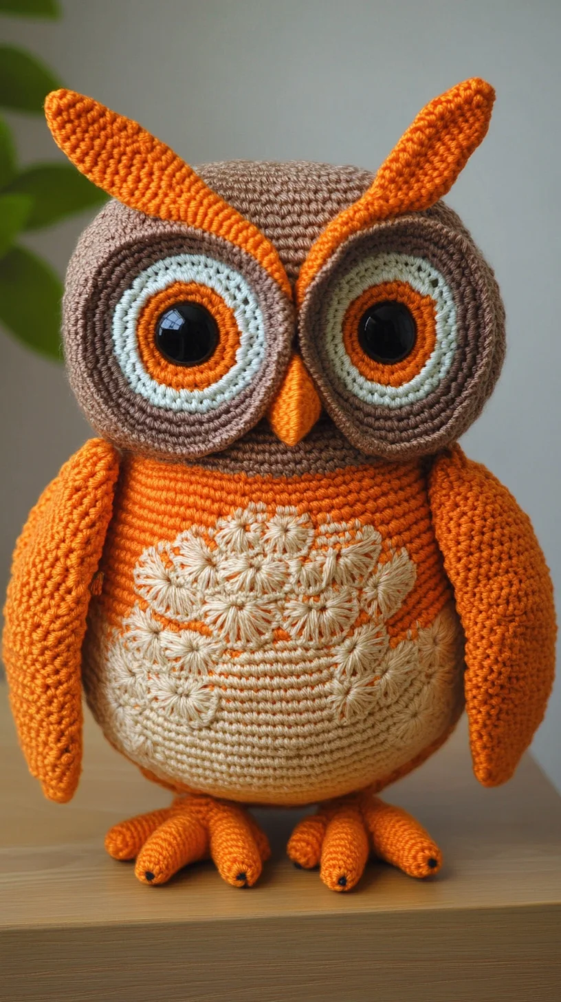 Whimsical Crochet Owl: A Charming Accent for Any Space