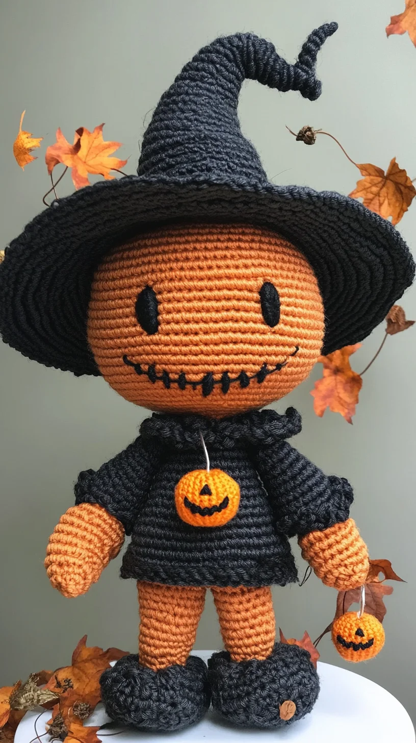 Whimsical Crochet Pumpkin Scarecrow: Perfect for Fall Decor
