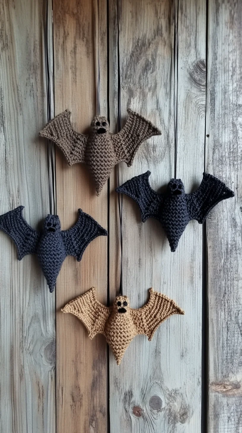 Whimsical Crocheted Bats: Perfectly Spooky for Fall Decor!