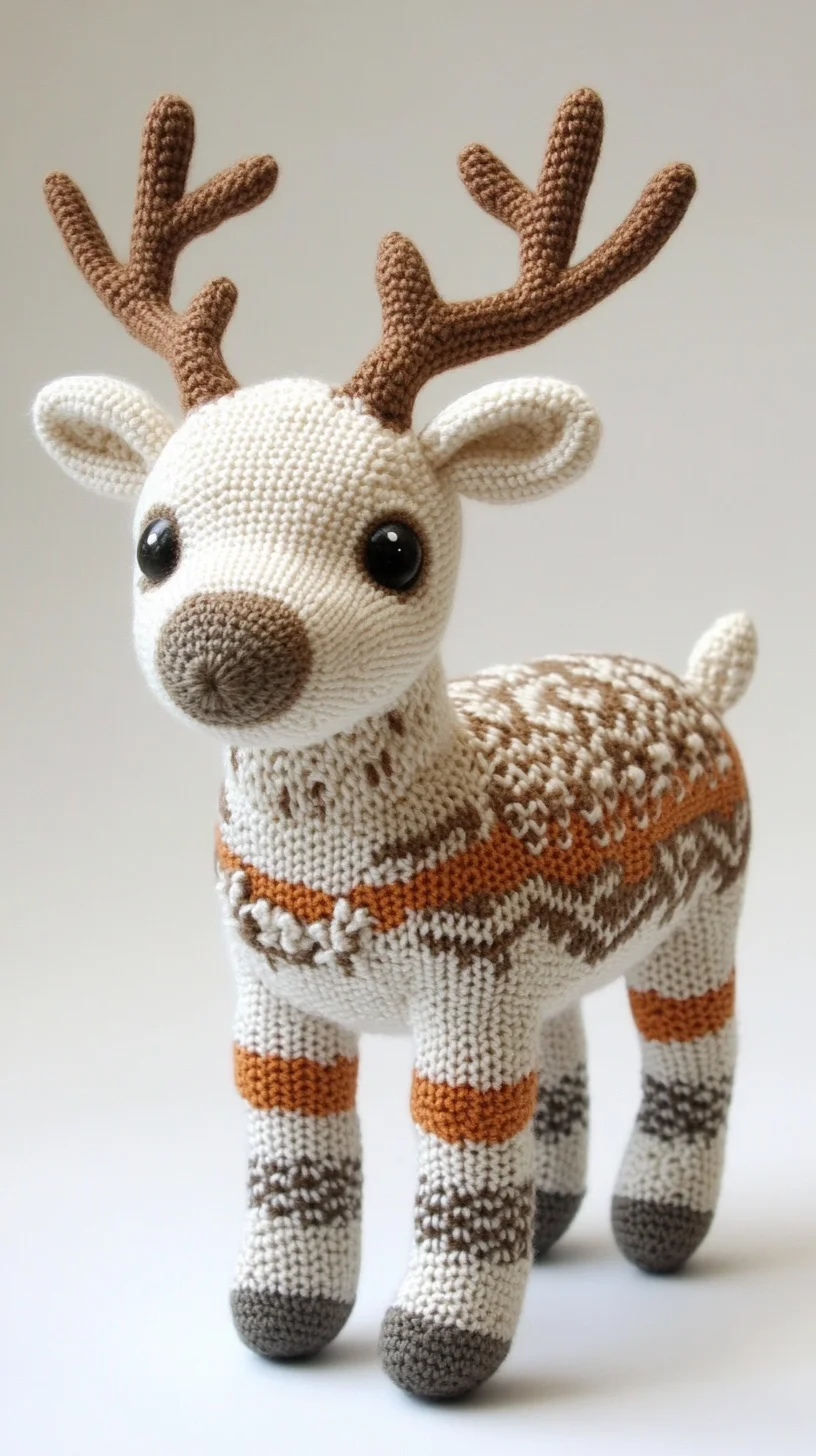 Whimsical Knitted Reindeer: Perfect for Holiday Decor and Gifting!