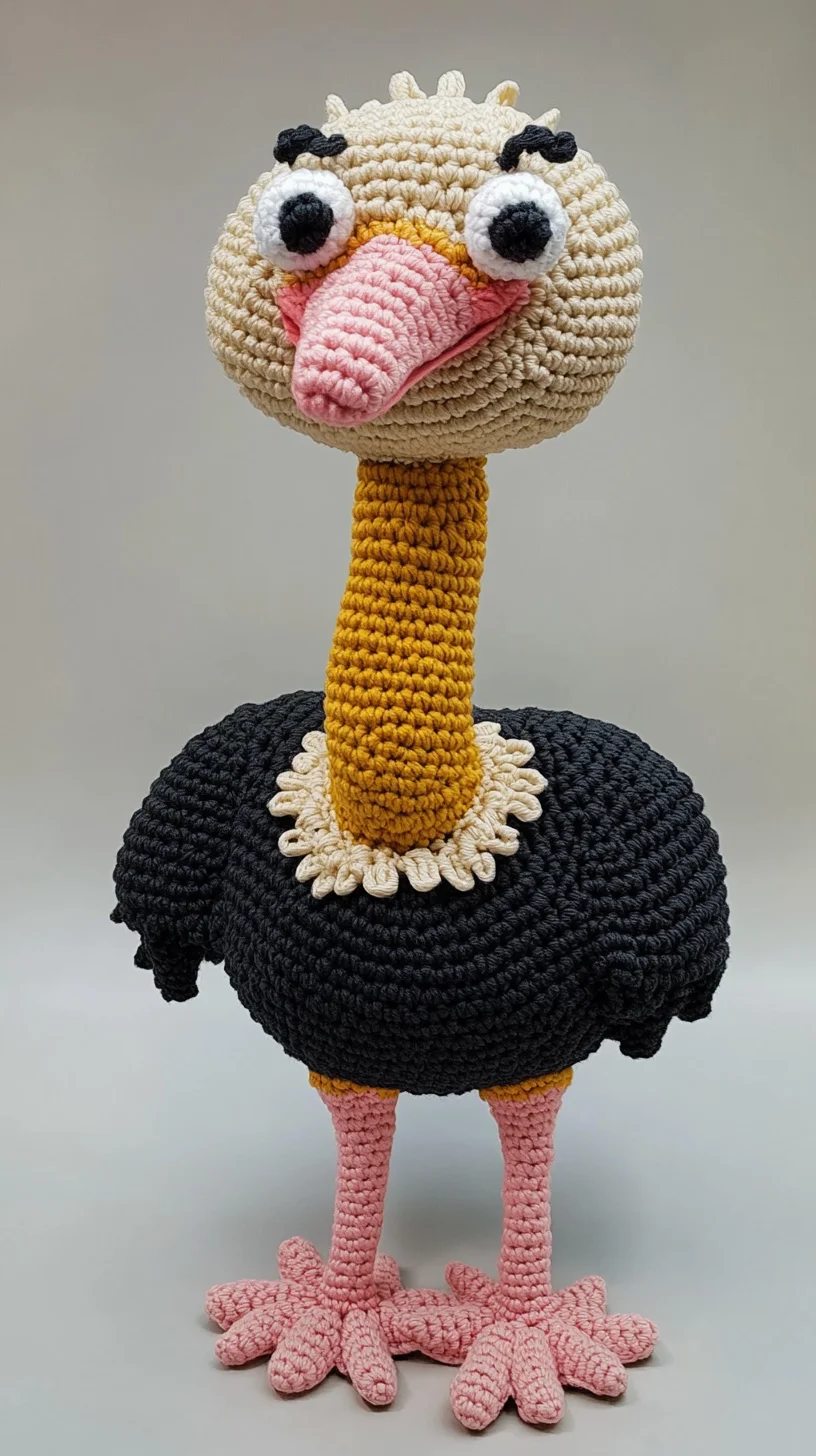 Whimsical Ostrich Crochet: A Fun and Quirky Addition to Your Décor
